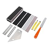 Kit de Ferramentas Reparo e Manutenção para Guitarra com Lixa Trastes Régua Nivelamento Separador Cordas Protetor Braço