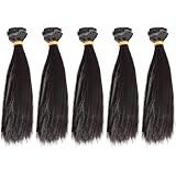 Accessori per capelli da bambina: parrucca con capelli lisci fantasy per bambole, starà benissimo sulle tue amate bambole, capelli sintetici per bambole
