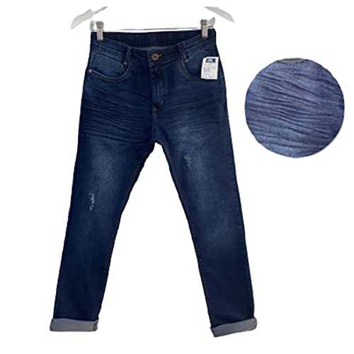Calça jeans infantil skinny amassadinho bigode