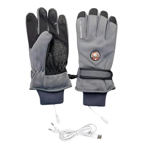 Moufles chauffantes pour hommes et femmes adaptées aux sports d'hiver