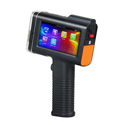 BENTSAI BT-HH6105B3 Handheld Inkjet Printer with 12.7mm Print Height for Portable Date Batch Number QR Code Barcode Marking and Variable Data Printing on Plastic Wood Metal Carton