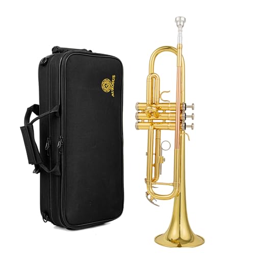 Aurosus bb trumpet 6331 brass b flat trumpet for beginners and intermediate players copper leadpipe