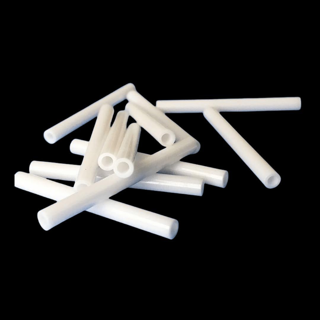Sinm Outer Diameter X Inner Diameter X Length=1.8*1.4*15Mm Zirconia Ceramic Tube, Zro2 Pipes, 10 Pieces, Small Zirconia Ceramic Tube Core, 0.07 X 0.6 X 0.6 Inches (1.8 X 1.4 X 15 Mm)