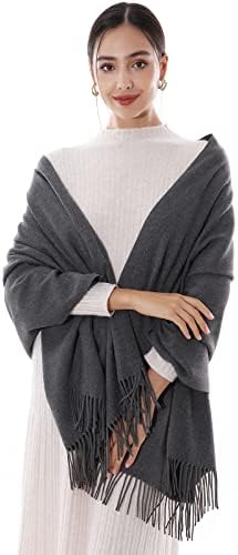 RIIQIICHY Ladies Scarf Pashmina Shawls and Wraps for Wedding Winter Scarfs for Women Warm