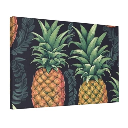 Affiche toile ananas et œuvre d'art moderne de salon