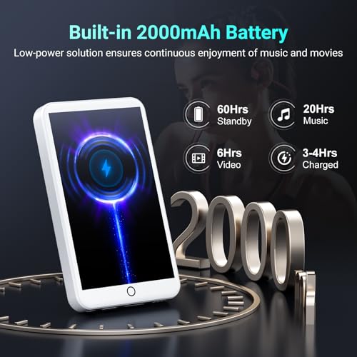 Image of 96GB MP3 Player with Bluetooth and WiFi, Android 13 MP3 MP4 Players with 4 inch Touchscreen and Speaker, 3GB RAM & 32GB ROM, Spotify Music Player with Audible, FM Radio, Amazon Music, Play Store