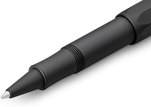 Miniatura 3 de Kaweco AL SPORT - Bolígrafo de gel I negro con punta redonda de 0.028 in, diseño clásico con bola de cerámica, rodillo de gel de aluminio de alta