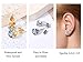 10 Pairs Surgical Steel Stud Earrings Set and 14K Gold Plated Hypoallergenic Studs Earrings for Women, Stainless Steel Cubic Zirconia Waterproof Non Tarnish