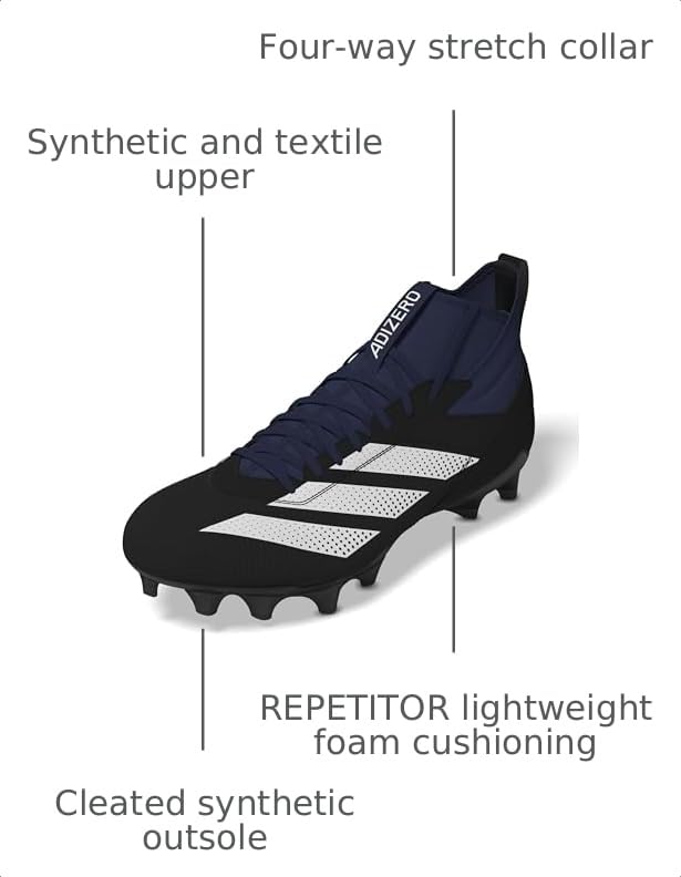 Image of adidas Unisex Adult Adizero Impact American Football Shoes
