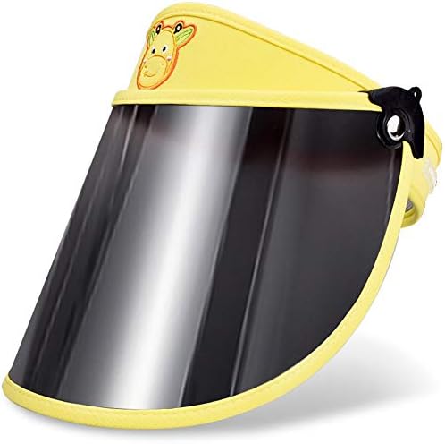 WAYCOM Sun Visor Hats for Kids,Sun Cap UV Protection Hat with Detachable Shawl for Boys and Girls for 3-10 Years