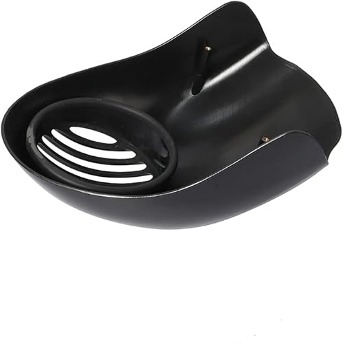 Miniatura 5 de Parabrisas de motocicleta Retro Cafe Racer Parrilla para manillar Parabrisas Faro Carenado Cubierta Negro Compatible con Harley Sportster Dyna XL FX