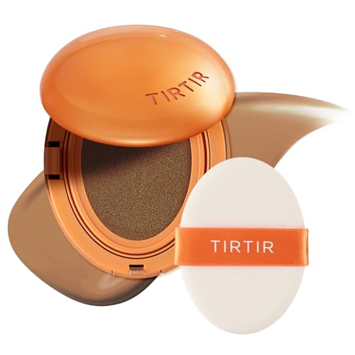 Image of TIRTIR Mask Fit Ai Filter Cushion Foundation | AI-Like Semi-Matte Finish - Up to 72-Hour Medium to Full Coverage Korean BB Cushion Make up Beauty, #37N Peanut Almond, 0.63 Fl Oz