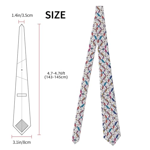 Men's Skinny Paisley Necktie - 3D Printed Slim Tie for Wedding, Party4