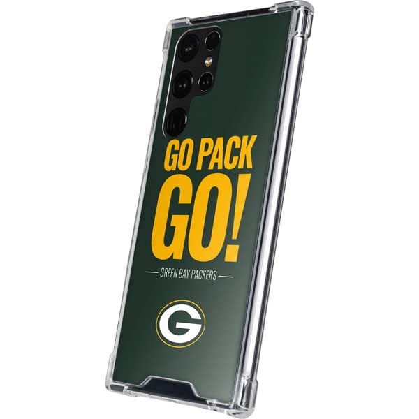 Skinit Clear Phone Case Compatible with Galaxy S22 Ultra - Officially Licensed NFL Green Bay Packers Team Motto Design