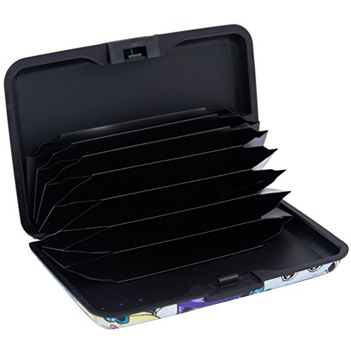 Elfish Mini Rfid Aluminum Wallet Credit Cards Holder Business Card Case Metal Id Case For Men Women (Color Cat) #TOP1