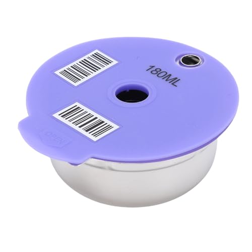 Image of Haofy Reusable Coffee Pod Universal Stainless Steel Refillable with Brush and Spoon Compatible for Happy Series Coffee Makers (180ml)