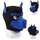 Hundemaske, Weiche Latex-Hundemaske mit Ohren, Welpenmaske für Cosplay-Party-Maskerade Set, Welpenmaske, Petplay Hundemaske, Weiche Latex Petplay Hundemaske, für Festivalpartys, Halloween, Maskerade