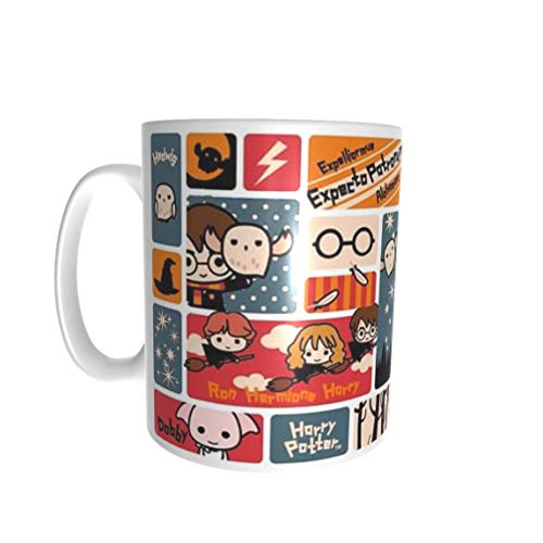 SAQUITOMAGICO Taza HP Cute viñetas Divertidas mug (pottercute)