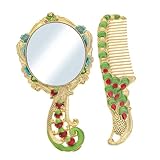 Miroir de portable : adapté pour vérifier et appliquer maquillage, vous rend plus attrayant dans diverses occasions, miroir vintage