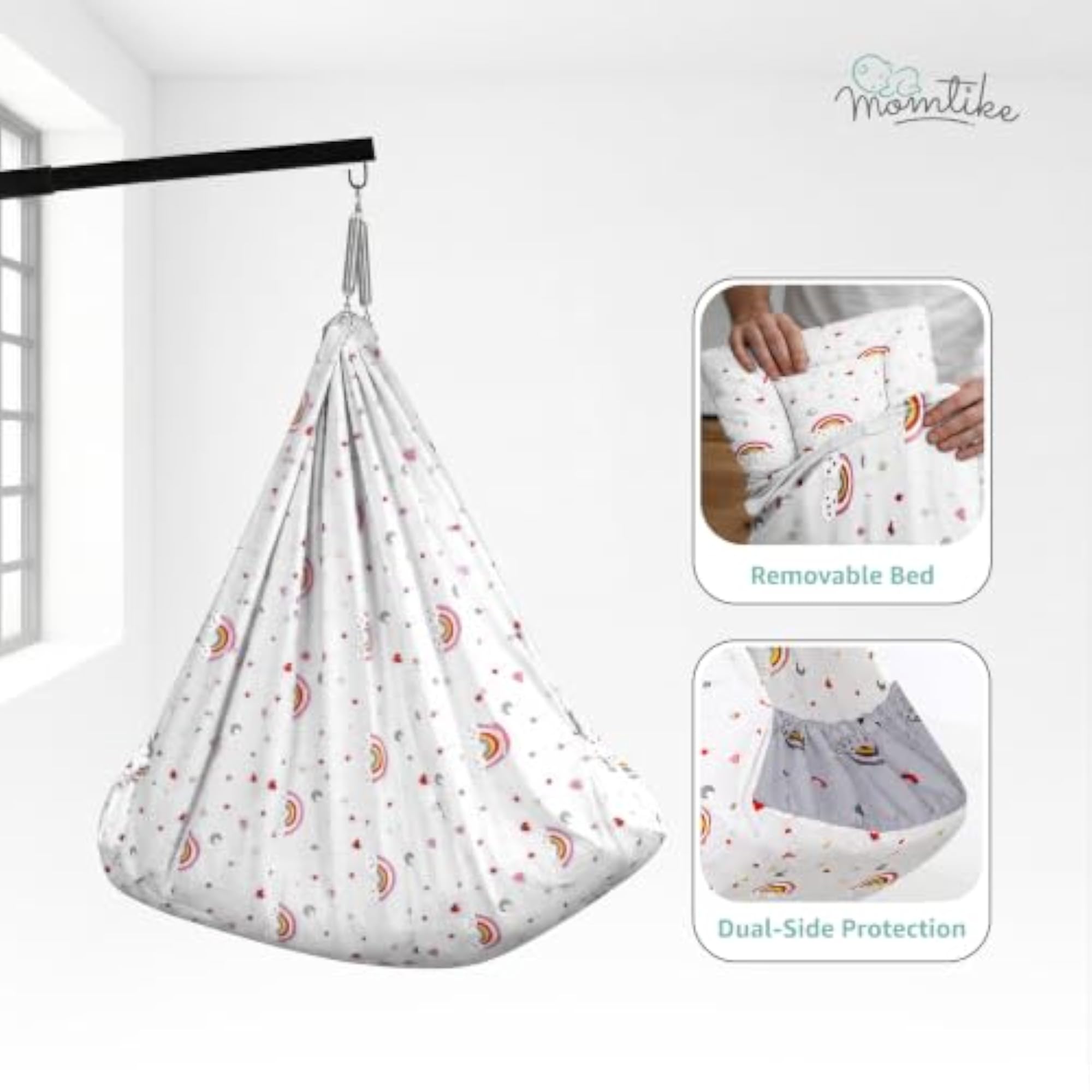 Portable Baby Cradle with Mosquito Net and Pad