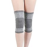 Bamboo Charcoal Knee Sleeve - One Size Fits All Unisex Grey-For Arthritis, Meniscus, ACL & Tendonitis Support - Knee Relief and Arthritis Pain Relief
