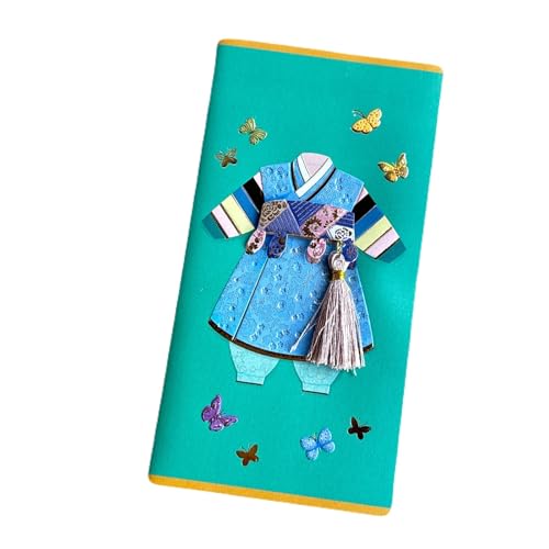 韓国 金封 お祝い 封筒 結婚祝 誕生日 両面テープ付 タテ型 (トリョンニム:グリーン)