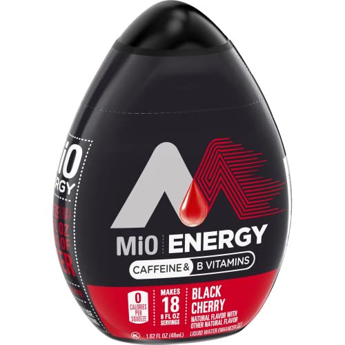 Image of MiO Energy Black Cherry Naturally Flavored Liquid Water Enhancer 12 Count 1.62 fl oz