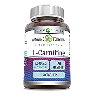 Amazing Formulas L-Carnitine Supplement | 1000 Mg Per Serving | 120 Tablets | Non-GMO | Gluten Free | Made in USA