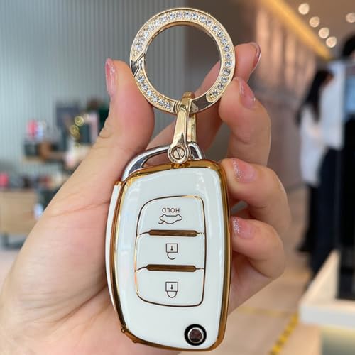 Funda de TPU flexible para llave Hyundai Tucson y Creta con protección integral contra impactos