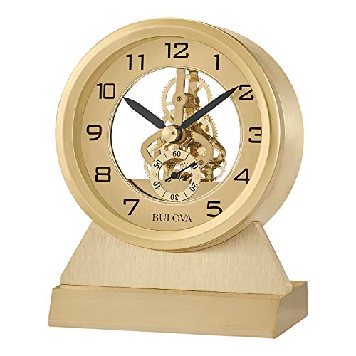 Bulova Relógio de mesa Golden Eye, latão