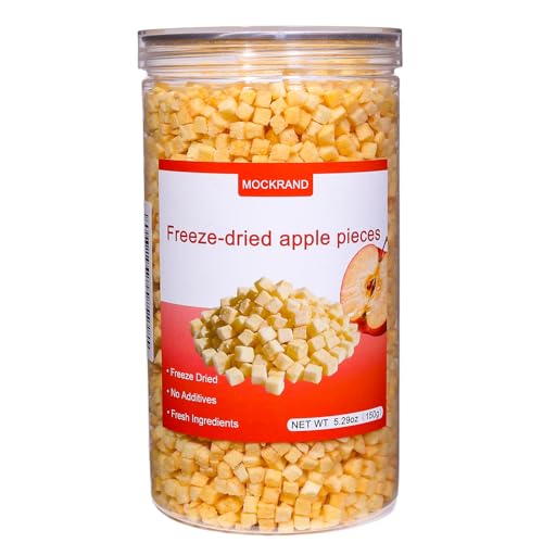 Freeze Dried Apple Pieces 5.29Oz,/150G,Real Fruit & Raw-Cut,No Sugar Added