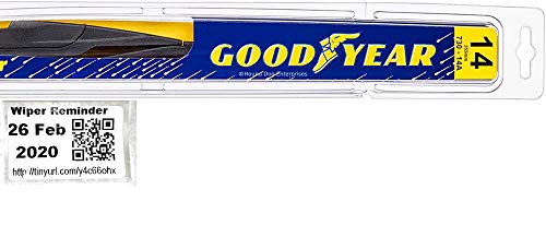 Rear Wiper Blade for 2013-2016 Mazda CX-5 & Reminder Sticker (Goodyear Rear) (Premium)