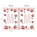 Locomiss Strawberry Initial Letter M Notebook Journal, Cute Pink Spiral Notebook Journal for Teen Girls Women, Personalized Journals for Women, 5.5x8.16