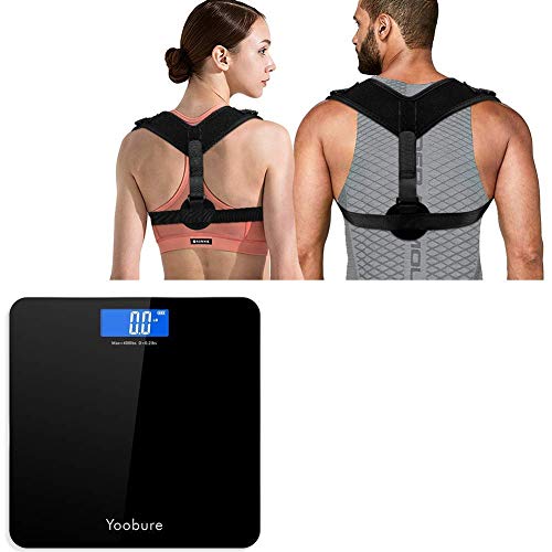 Weight Scale | Precision Digital Body Bathroom Scale & Posture Corrector for People