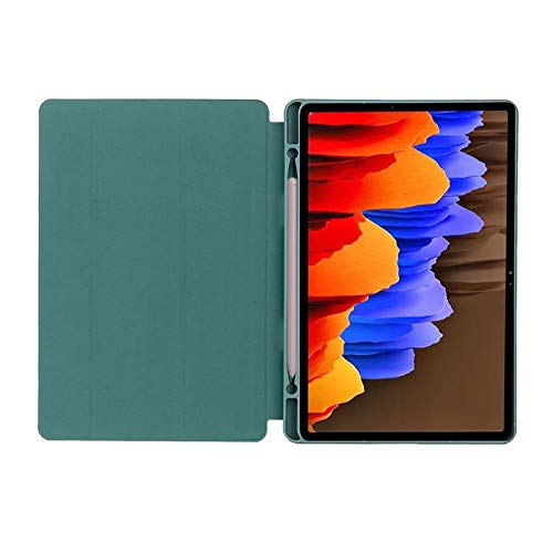 Image of Arbuda flip Cover for Xiaomi Pad 6 (11 inch) Faux Leather Smart flip case Cover Tri Fold Pen Holder with (Auto Sleep /Wake) -Green