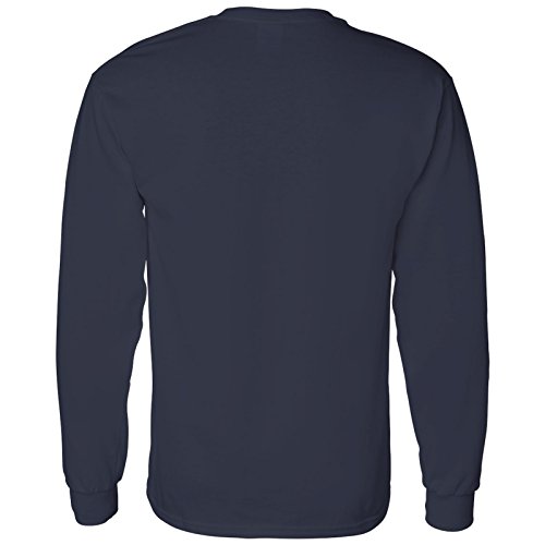 UGP Campus Apparel AL03 - Michigan Wolverines Arch Logo Long Sleeve - 2X-Large - Navy - Image 3