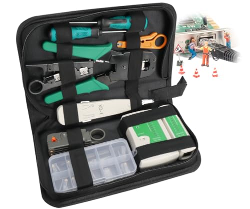 Ferramentas, Alicate Crimpador, Kit Ferramentas Rede Informática Testador Lan Crimpar, Testador de C