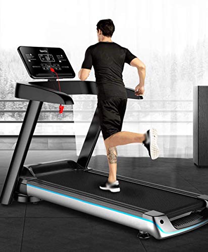 Image of Folding Treadmills Treadmills, Foldable Electric Treadmill LCD Blue Backlight Display Music Treadmill Home Gym Ultra-Quiet Sports