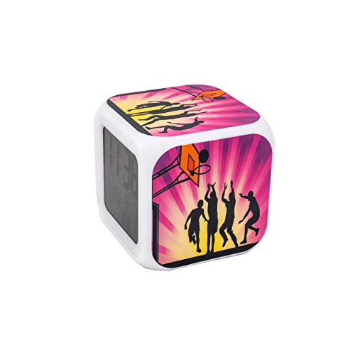 Egs New Playing Basketball Game Digital Alarm Clock Red Desk Table Led Alarm Clock Creative Personalized Multifunctional Battery Alarm Clock Special Toy Gift For Unisex Kids Adults #TOP1