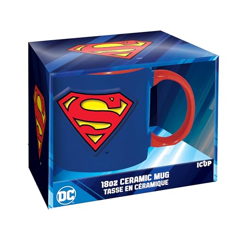 ICUP DC Comics - Taza de cerámica en relieve con logotipo de