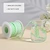 GORGECRAFT 17.5 Yards RIC Rac Christmas Rick Rack Mixed Color Wave Bending Fringe Trim 8mm Zig Zag Woven Braided Fabric for Wedding Clothes Sewing Art Craft Decoration, Pale Green White #5