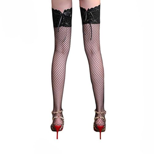 Image of Women's Lace Top Thigh High Stocking with Stay Up Silicone