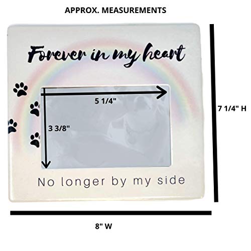 Dog Memorial Photo Frame – Photo Opening 4" X 6" Frame For The Loss Of Pet - No Longer By My Side Forever In My Heart #TOP2