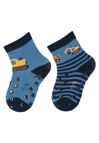 ABS Crawling Socks Set of 2 Excavators Boys Socks (2-Pack)