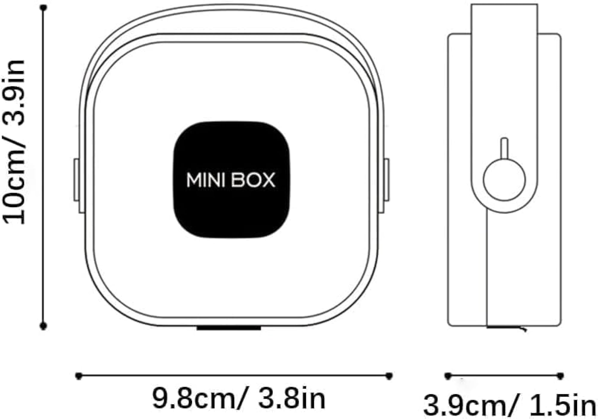Mini Portable Jewelry Storage Box with Mirror, Travel Organizer