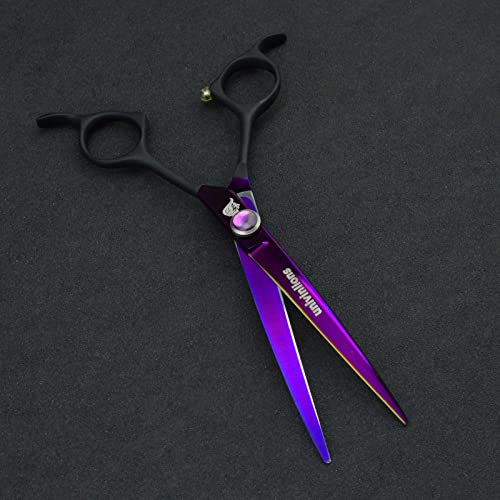 NA 6,5-Zoll-Haustierpfleger Zubehör Hund Biegeschere Friseur Zubehör Tijeras Perro Hund Trimmen Shears Home Groomer Tesoura JP440C. Gebogene Schere for den Tierhaarentferner