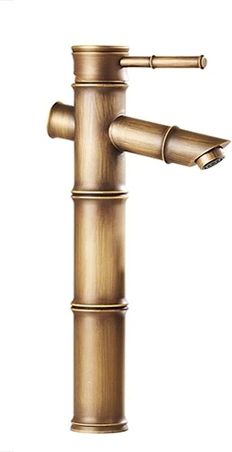 COSZWQDP Bathroom faucets for Sink 1 Hole Brass Faucet Single Retro