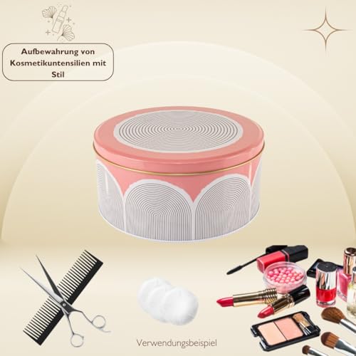 KHI GERMANY EST. 1998 Design Blechdosen 3er Set für Gebäck Aufbewahrung Boho-Style Kecksdose Gebäckdose Kosmetik Hygie (Boho)