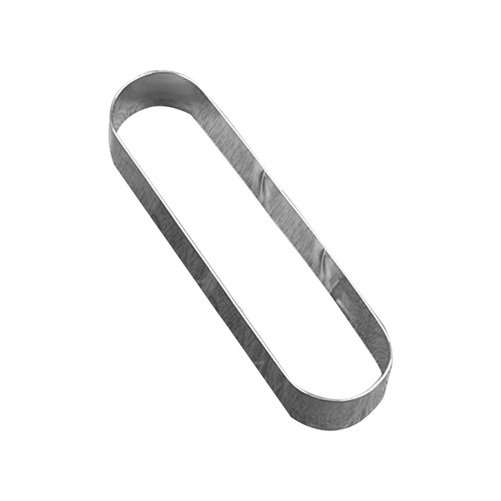 Lerpwige Geometric Metal Cookie Cutter Rectangular Mousse Cake Mold Biscuit Pastry Kitchen Baking Tool Oval Stainless Steel Tart Rings Oval Molds Round Cookie Biscuit Molds Baking Rings