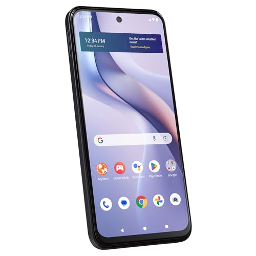 Image of Tracfone BLU View Speed Ultra, 128GB, Gray (Locked to Tracfone) | Prepaid Smartphone, 6.7 inch HD+ Infinity Display, 5G Triple AI Camera, Long-Lasting Battery